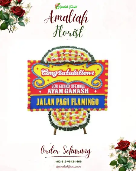 Sewa Papan Bunga Tumpang